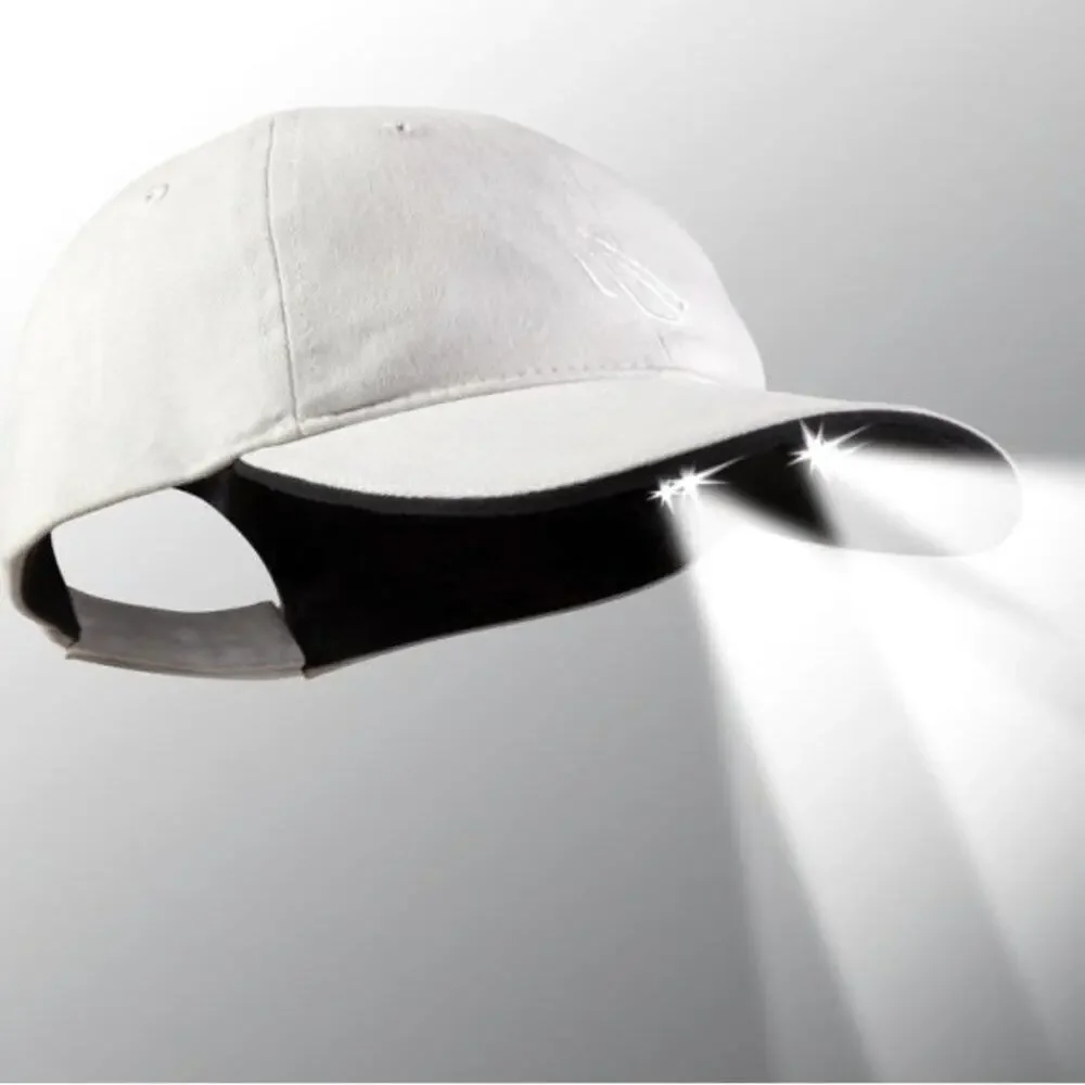 Khaki Color Baseball Hat || Built in Lights || EUC